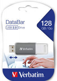 Verbatim V DataBar USB-Stick 128 GB USB Typ-A 2.0 Grau
