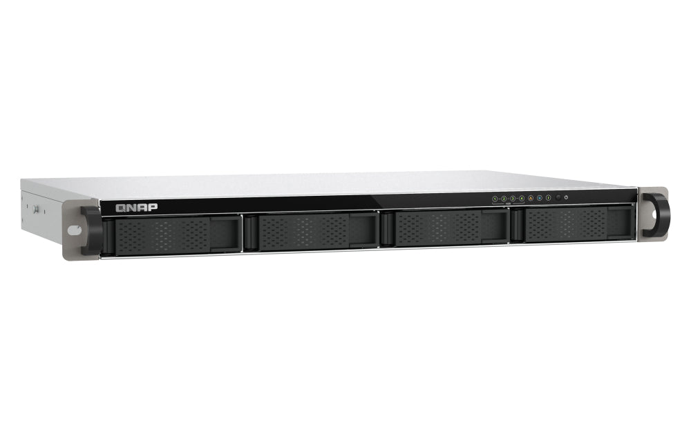 QNAP TS-433eU NAS Rack (1U) Cortex-A Cortex-A55 4 GB 0 TB QNAP Turbo System Schwarz