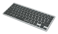Manhattan 180559 Tastatur Büro RF Wireless + Bluetooth QWERTZ Deutsch Schwarz, Grau