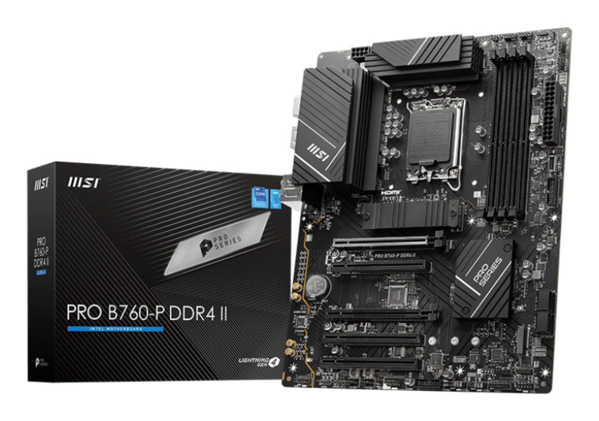 MSI PRO B760-P DDR4 II Motherboard Intel B760 LGA 1700 ATX