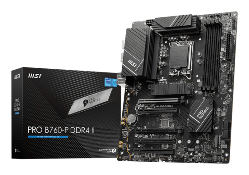 MSI PRO B760-P DDR4 II Motherboard Intel B760 LGA 1700 ATX