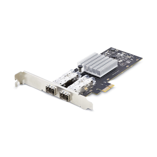 StarTech.com 2-Port GbE SFP Netzwerkkarte, PCIe 2.0 x1, Intel I350-AM2 2x 1GbE, 1000BASE Kupfer/Glasfaser Netzwerkkarte, Gigabit LWL/LAN Karte, Desktop/Server PCIE Netzwerkadapter, Windows und Linux Kompatibel