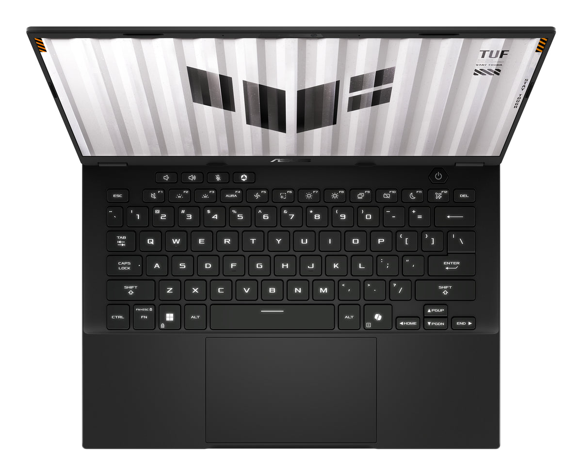 ASUS TUF Gaming A14 FA401EA-RG008X AMD Ryzen AI Max+ 392 Laptop 35,6 cm (14") WQXGA 64 GB LPDDR5x-SDRAM 2 TB SSD Wi-Fi 6E (802.11ax) Windows 11 Pro Grau