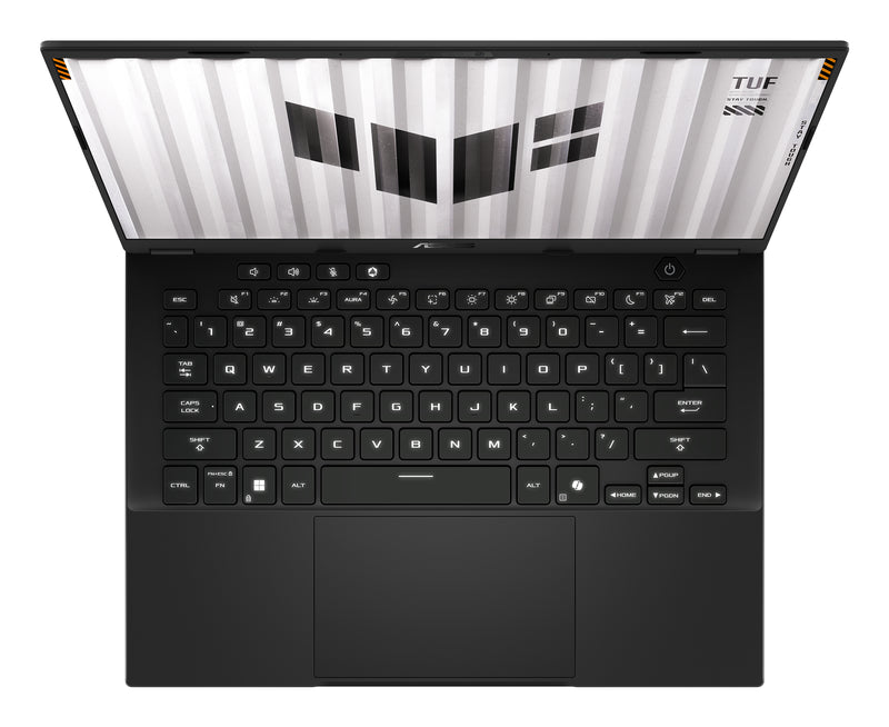 ASUS TUF Gaming A14 FA401EA-RG009W AMD Ryzen AI Max+ 392 Laptop 35,6 cm (14") WQXGA 64 GB LPDDR5x-SDRAM 2 TB SSD Wi-Fi 6E (802.11ax) Windows 11 Home Schwarz