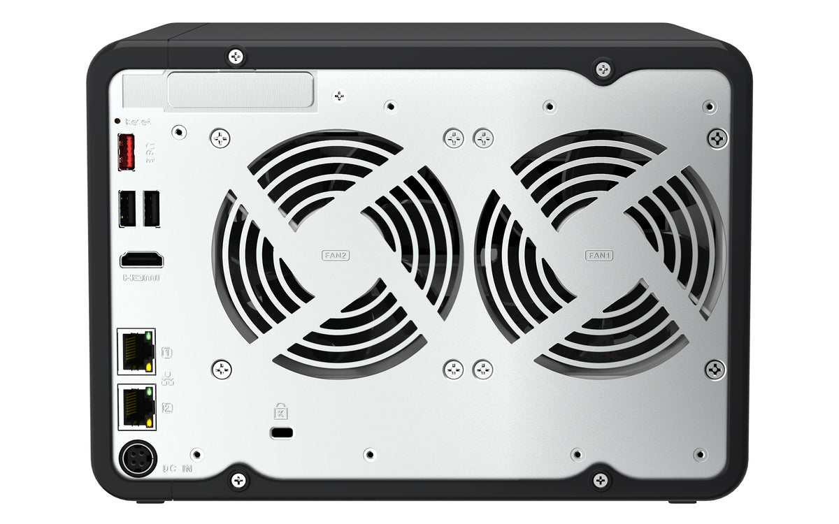 QNAP TS-664 NAS Tower Intel® Celeron® N5095 8 GB DDR4 0 TB QNAP QTS Schwarz, Bronze