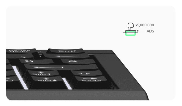 KeySonic KSK-3010ELC (DE), Super Mini Keyboard with backlit, USB/PS/2 Combo, black