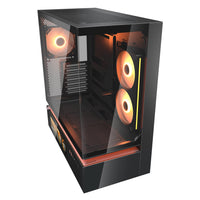 Boîtier Moyen Tour COUGAR CFV235 Vision, ARGB, écran LCD, verre, noir