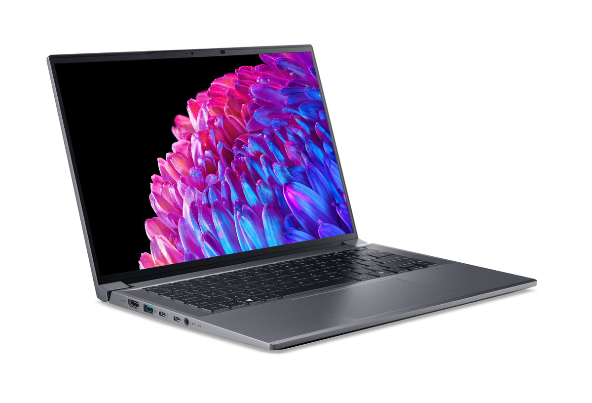 Acer Swift SFX14-72G-57B5 Intel Core Ultra 5 125H Laptop 36,8 cm (14.5") 2.8K 32 GB LPDDR5-SDRAM 1 TB SSD NVIDIA GeForce RTX 4050 Wi-Fi 6 (802.11ax) Windows 11 Pro Grau