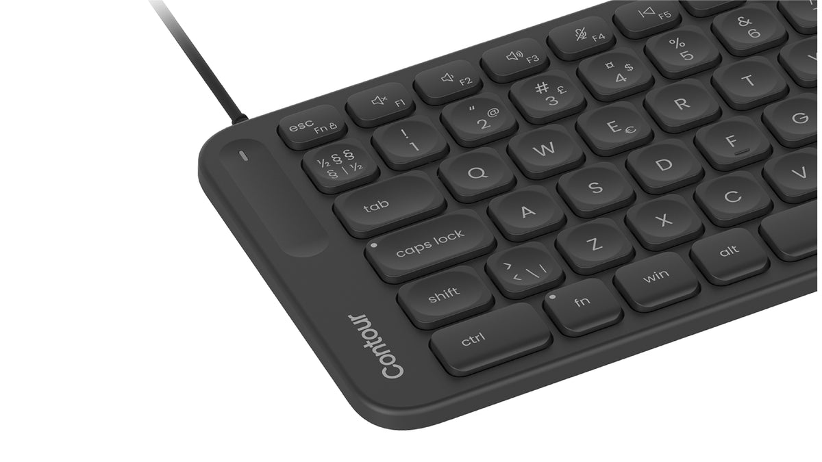 Contour Design Balance Tastatur Büro USB QWERTY Nordisch Schwarz