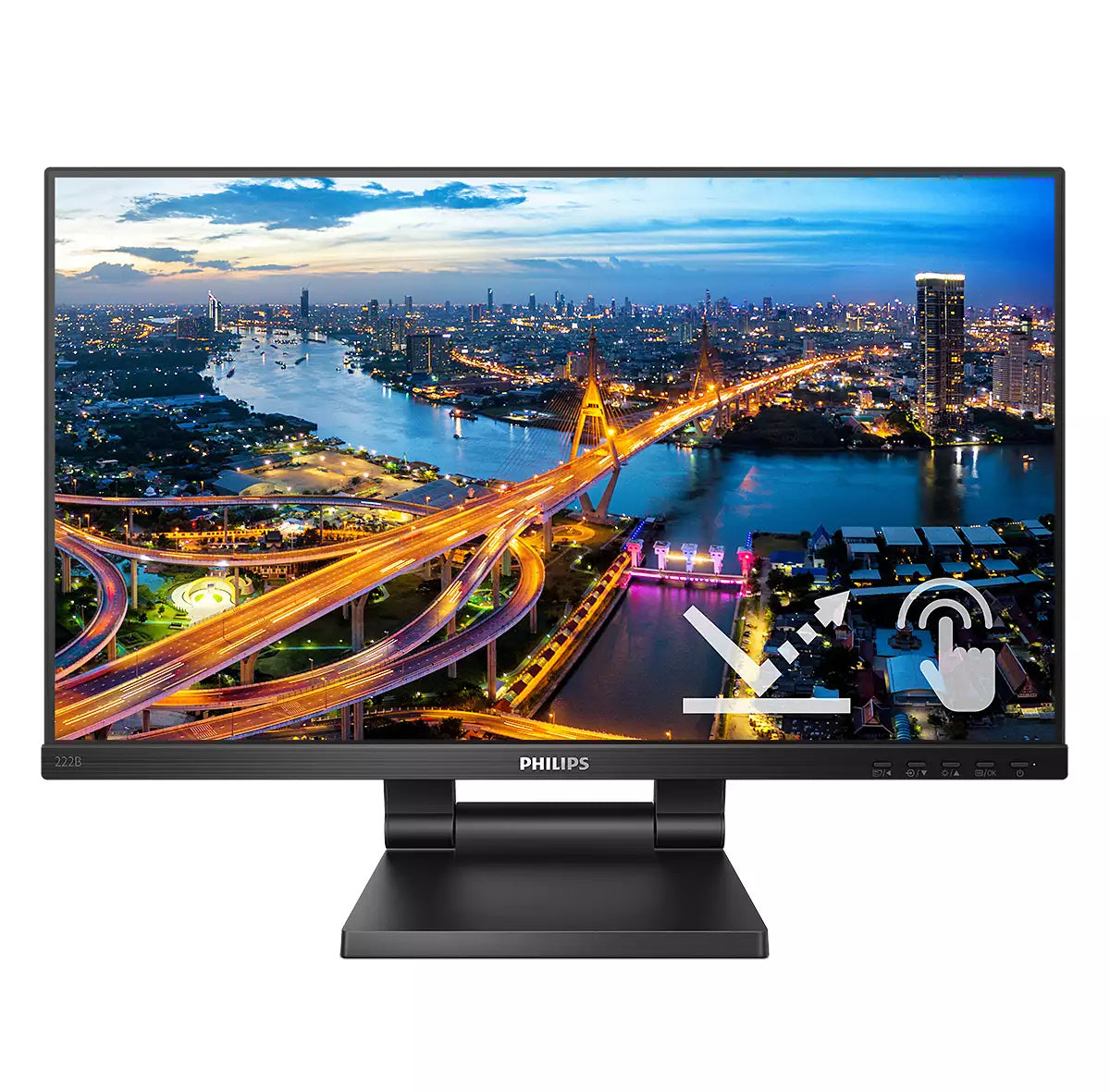 Philips B Line 222B1TC/00 Computerbildschirm 54,6 cm (21.5") 1920 x 1080 Pixel Full HD LED Touchscreen Schwarz