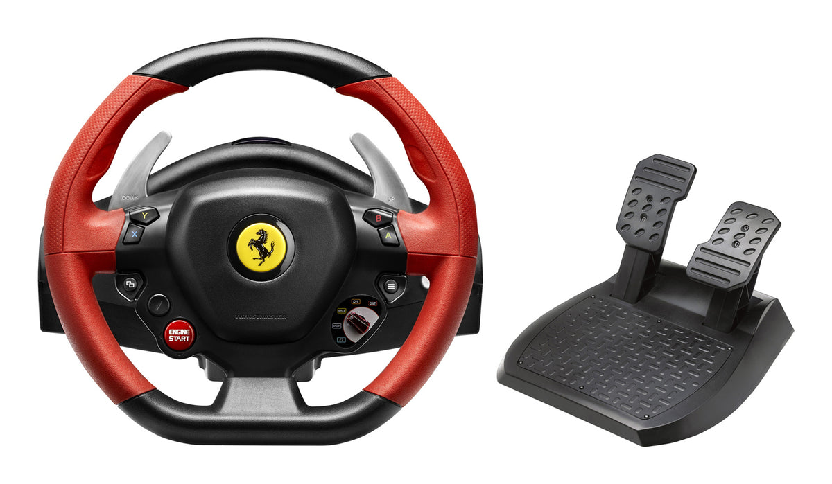 Thrustmaster Ferrari 458 Spider Schwarz, Rot USB Lenkrad + Pedale Xbox One
