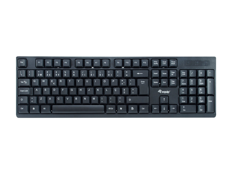 Equip Kabelloses Tastatur und Mausset, PT Layout (QWERTY)
