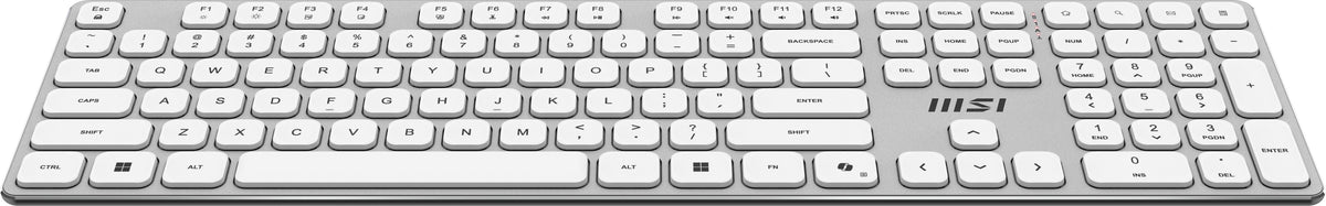 MSI FORGE K210 WIRELESS COMBO WHITE Tastatur Maus enthalten Heimbüro USB QWERTY Französisch Weiß