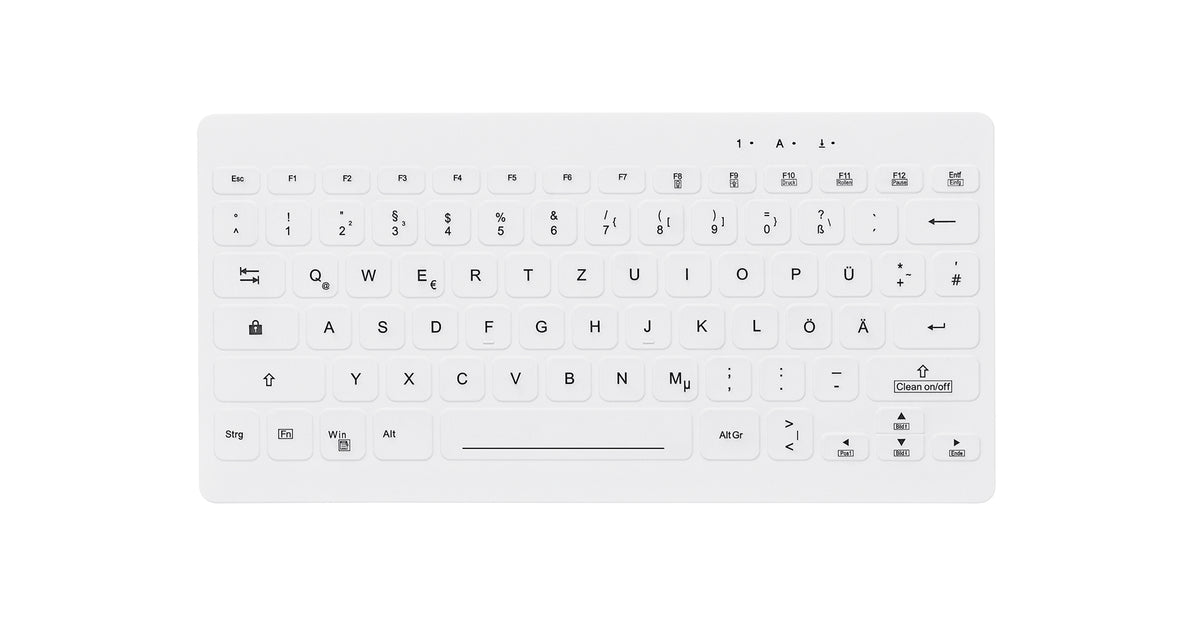 Contour Design Active Key Contour QuickClean Clavier médical Couvercle amovible Mini Sans fil Blanc DE C4112