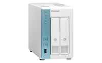 QNAP TS-231P3 NAS Tower Annapurna Labs Alpine AL-214 4 GB DDR3 0 TB QNAP QTS Türkis, Weiß