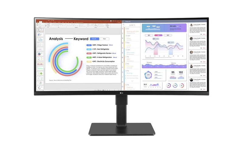 LG 34BQ77QC-B Computerbildschirm 86,4 cm (34") 3440 x 1440 Pixel UltraWide Dual Quad HD LCD Schwarz