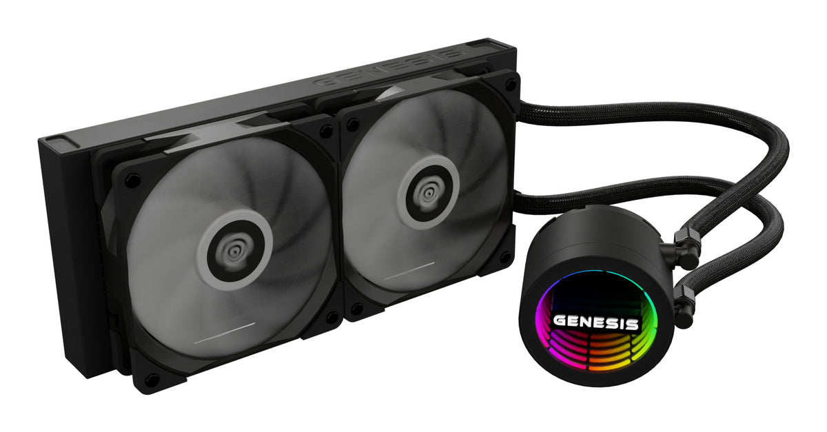 GENESIS NLG-2319 Computerkühlsystem Prozessor All-in-One-Flüssigkeitskühler Schwarz