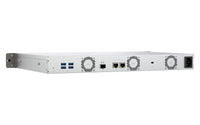 QNAP TS-432XeU NAS Rack (1U) 4 GB DDR4 0 TB QNAP QTS Schwarz, Grau