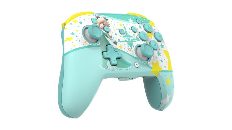 Turtle Beach Rematch-Controller: Rosalina – Offiziell lizenziert für Nintendo Switch 1 und 2, kabellos, TMR-Thumbsticks, anpassbares RGB, wiederaufladbarer Akku