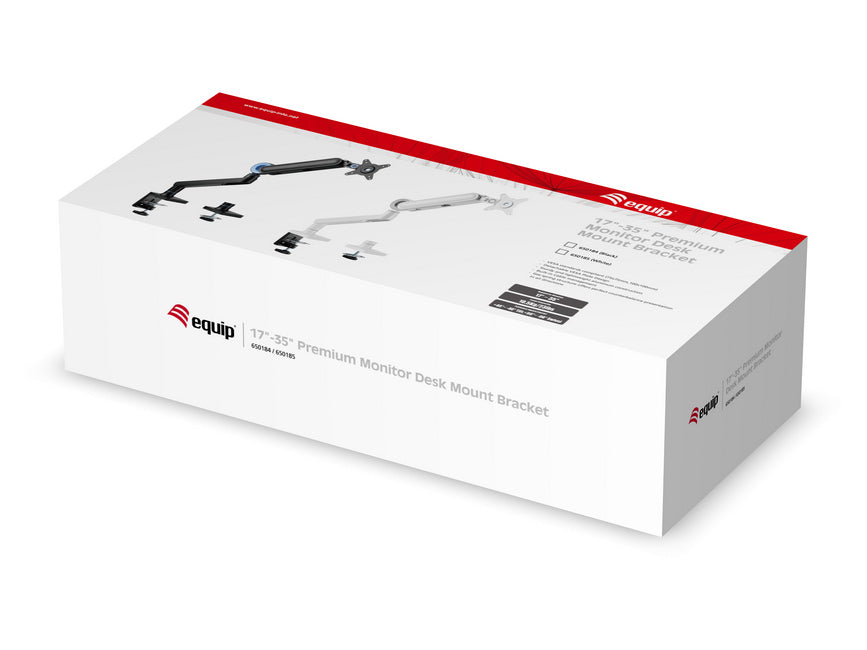 Equip 17"-35" Premium Monitor Schreibtischhalterung, Weiß