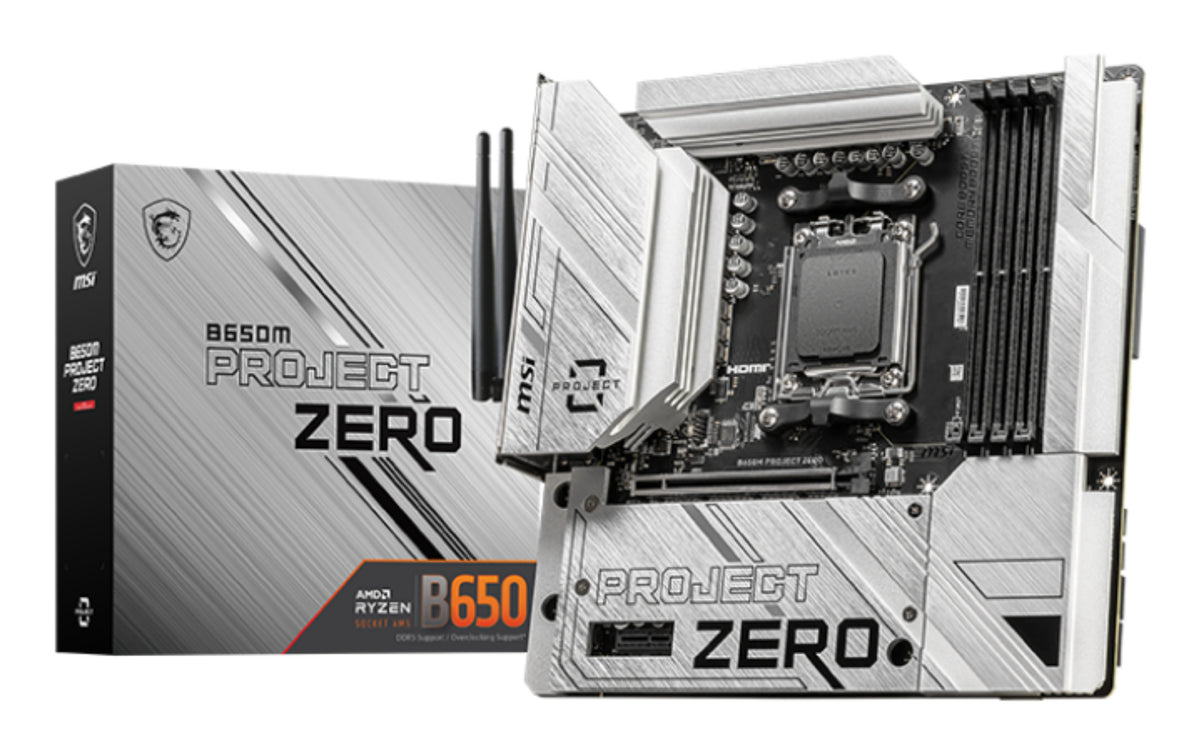 MSI B650M PROJECT ZERO Motherboard AMD B650 Sockel AM5 micro ATX