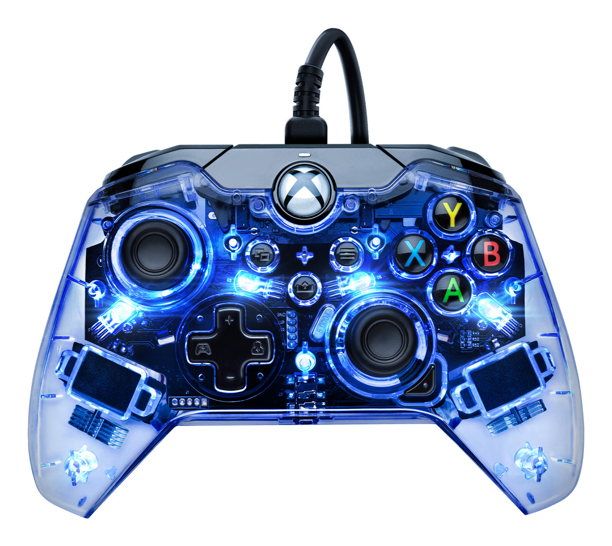 PDP Afterglow Schwarz, Blau, Transparent USB Gamepad Analog / Digital Xbox One, Xbox Series S, Xbox Series X