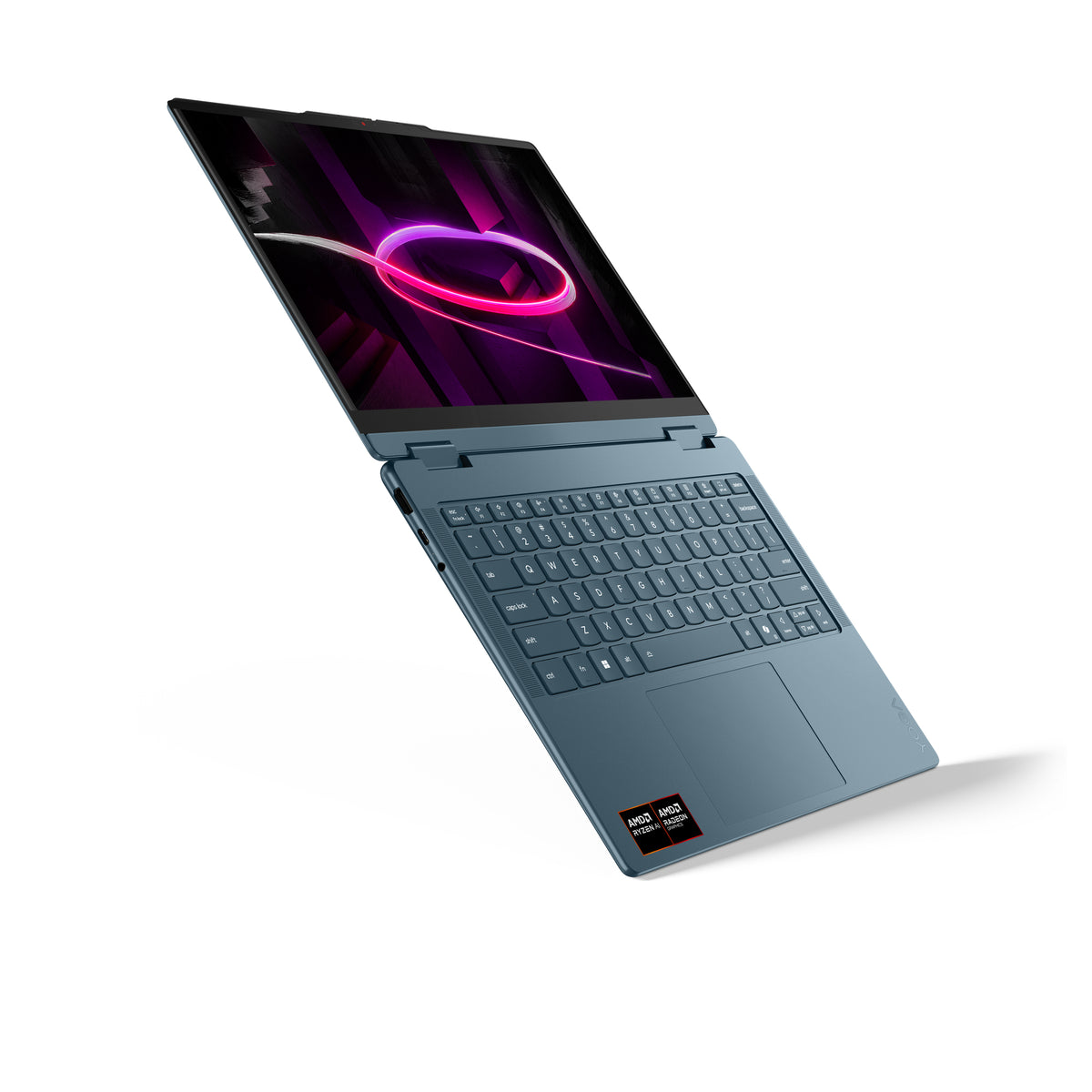 Lenovo Yoga 7 2-in-1 14AGP11 Copilot+ PC AMD Ryzen AI 7 445 Hybrid (2-in-1) 35,6 cm (14") Touchscreen 2.8K 16 GB LPDDR5x-SDRAM 512 GB SSD Wi-Fi 7 (802.11be) Windows 11 Home Türkis Deutsch