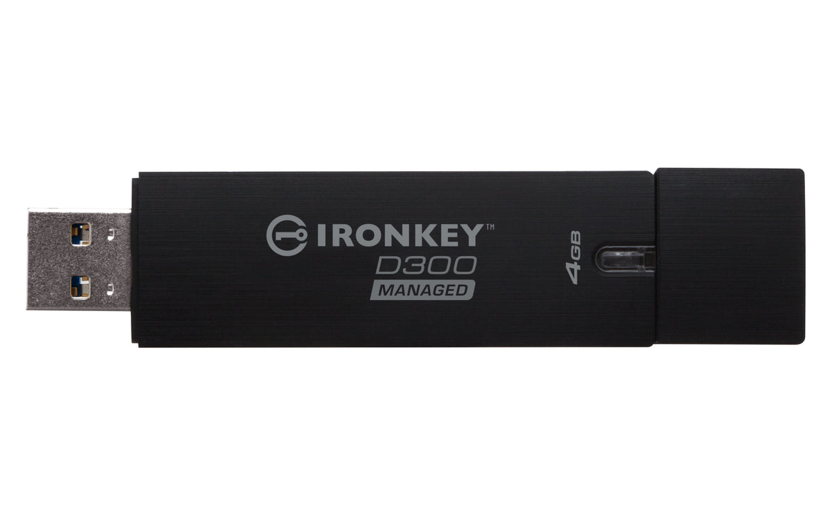 Kingston Technology IronKey D300 USB-Stick 4 GB USB Typ-A 3.2 Gen 1 (3.1 Gen 1) Schwarz