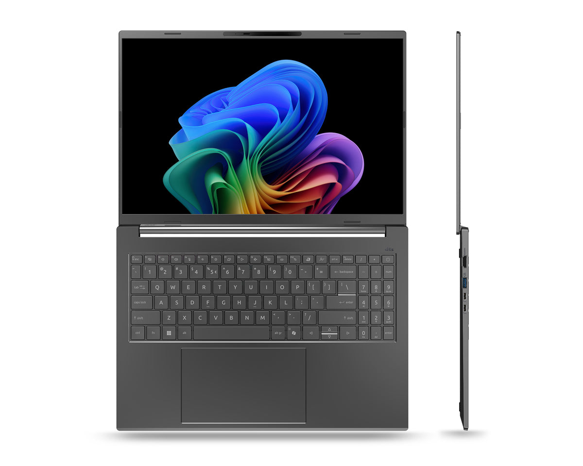 Acer Aspire 16 AI A16-61M-R0G4 Copilot+ PC AMD Ryzen AI 5 PRO PRO 340 Laptop 40,6 cm (16") WUXGA 16 GB LPDDR5x-SDRAM 512 GB SSD Wi-Fi 6E (802.11ax) Windows 11 Home Grau