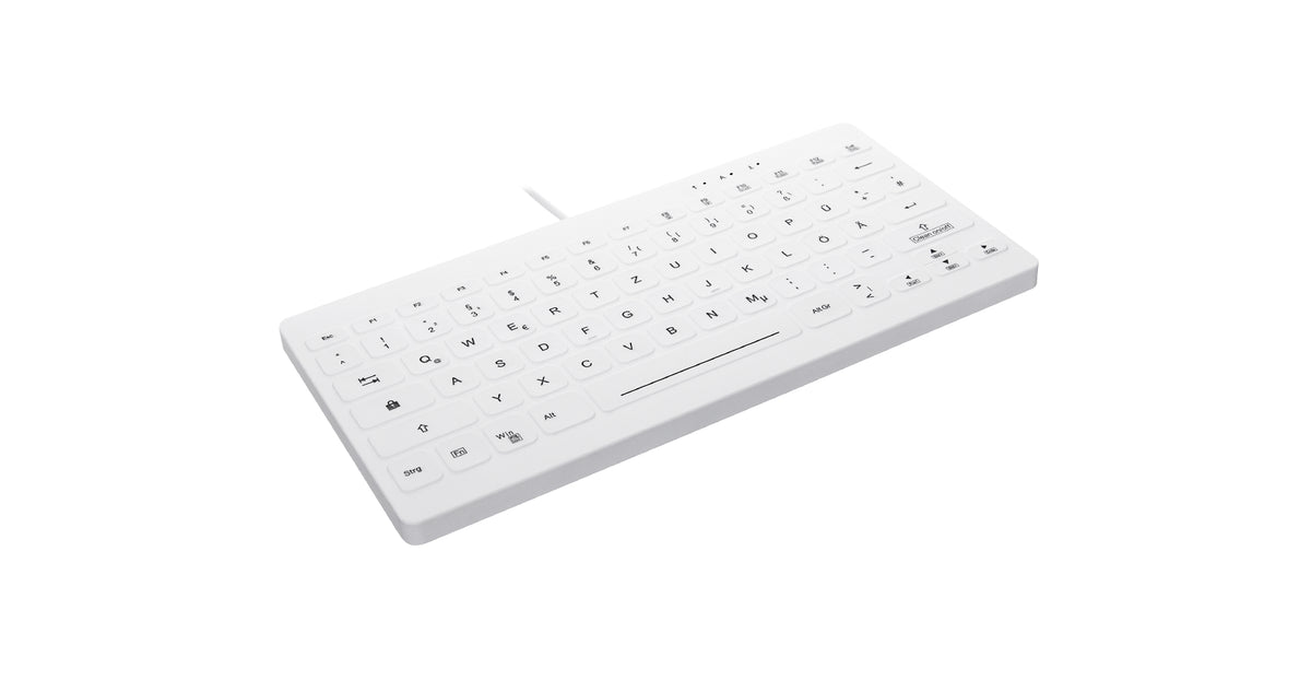 Contour Design Active Key Contour QuickClean Medizinische Tastatur Abnehmbare Abdeckung Mini Kabelgebunden Weiß DE C4112