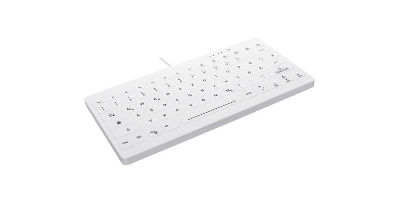 Contour Design Active Key Contour QuickClean Medizinische Tastatur Abnehmbare Abdeckung Mini Kabelgebunden Weiß DE C4112