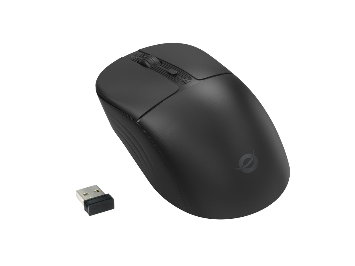 Conceptronic LORCAN04B Dual-Mode Wireless Maus mit 4 Tasten, Bluetooth 5.2, 2.4GHz