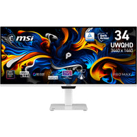 MSI PRO MAX 341QPXW14G Computerbildschirm 86,4 cm (34") 3440 x 1440 Pixel UltraWide Quad HD QD-OLED Weiß