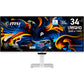 MSI PRO MAX 341QPXW14G Computerbildschirm 86,4 cm (34") 3440 x 1440 Pixel UltraWide Quad HD QD-OLED Weiß
