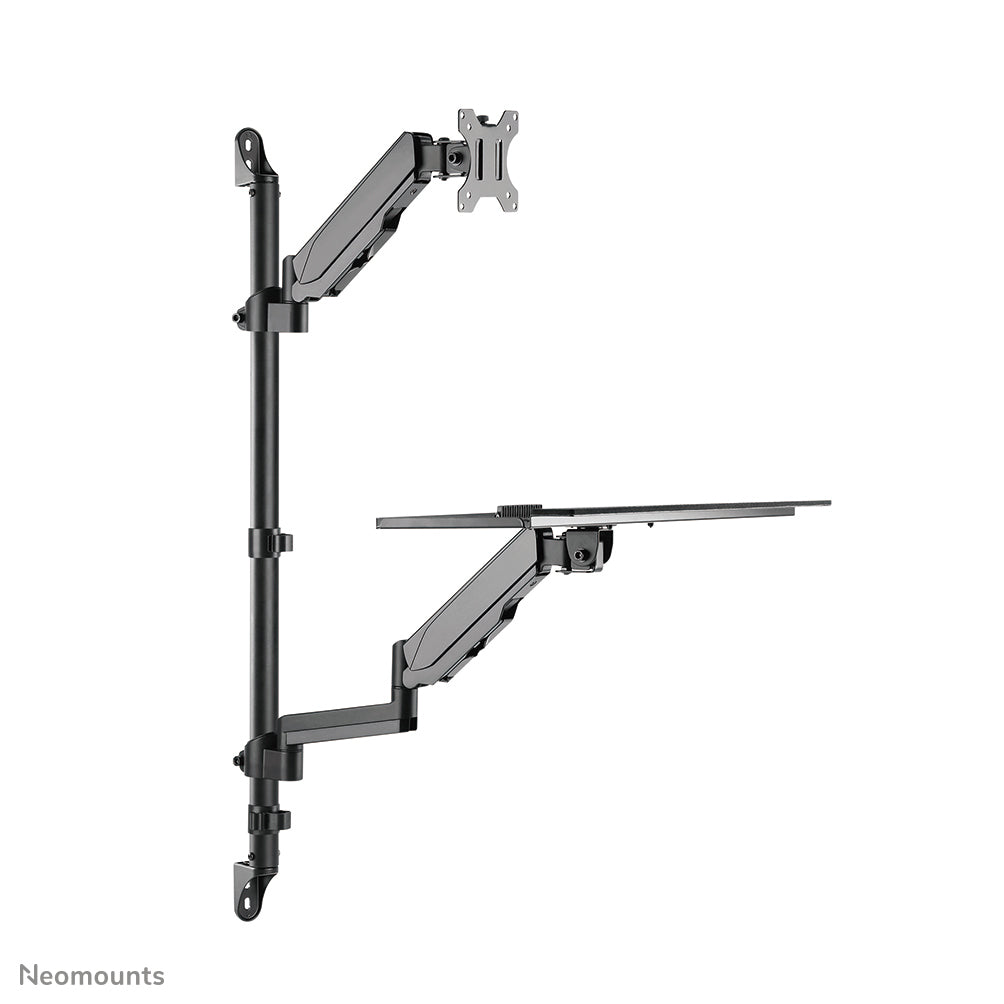 Neomounts WL90-325BL1 Sitz-Steh-Arbeitsplatz-Wand 17-32" - Gasfeder