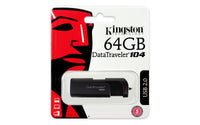 Kingston Technology DataTraveler 104 USB-Stick 64 GB USB Typ-A 2.0 Schwarz