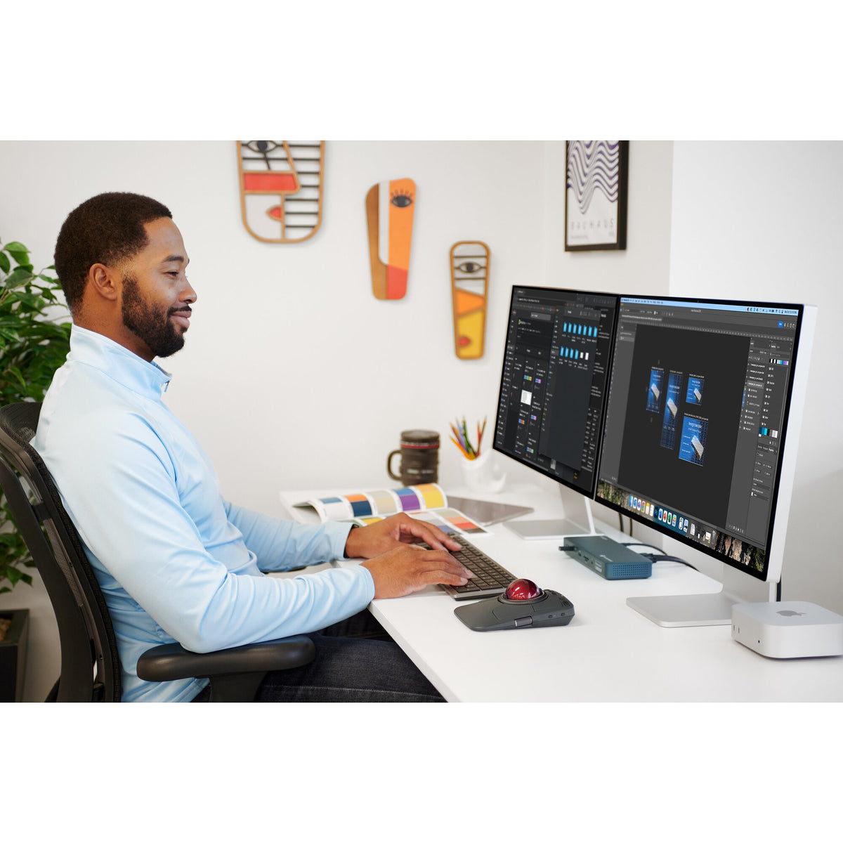 Kensington KB535 EQ Tastatur RF Wireless + Bluetooth Grau