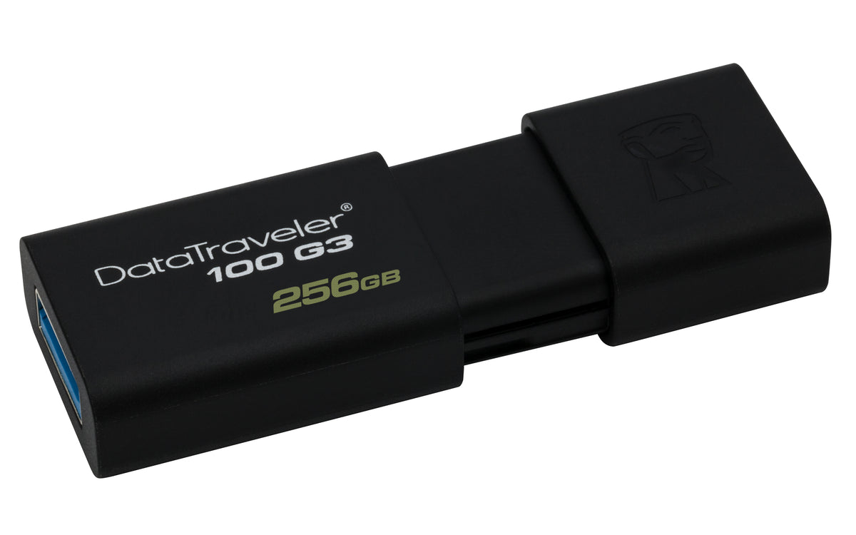 Kingston Technology DataTraveler 100 G3 USB-Stick 256 GB USB Typ-A 3.2 Gen 1 (3.1 Gen 1) Schwarz