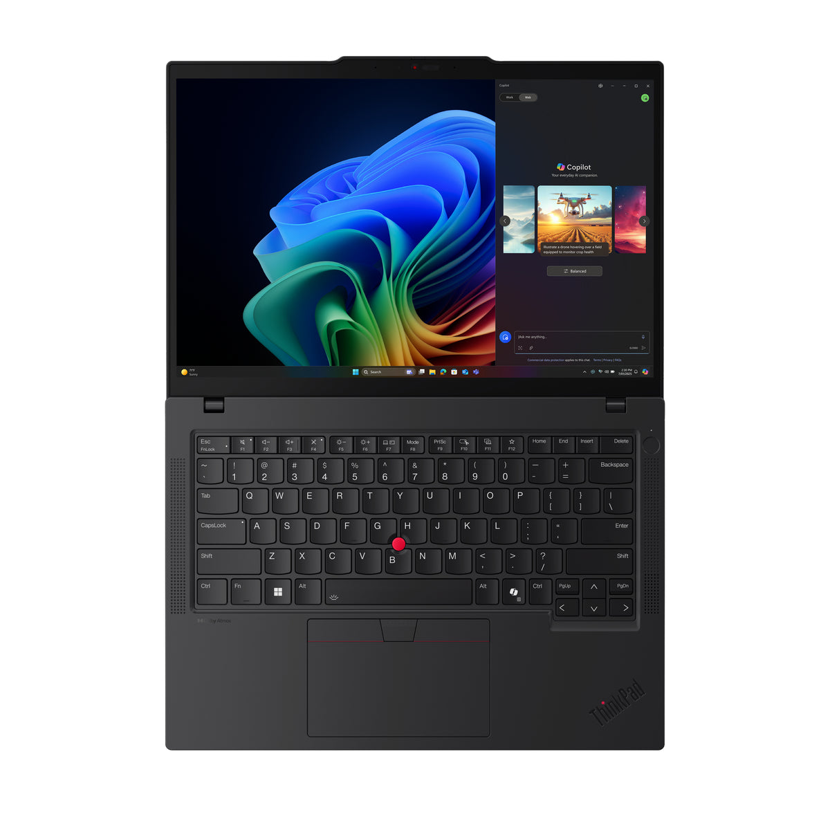 Lenovo ThinkPad T14 Gen 6 (AMD) Copilot+ PC AMD Ryzen AI 7 350 Laptop 35,6 cm (14") WUXGA 64 GB DDR5-SDRAM 1 TB SSD Wi-Fi 7 (802.11be) Windows 11 Pro Deutsch Schwarz