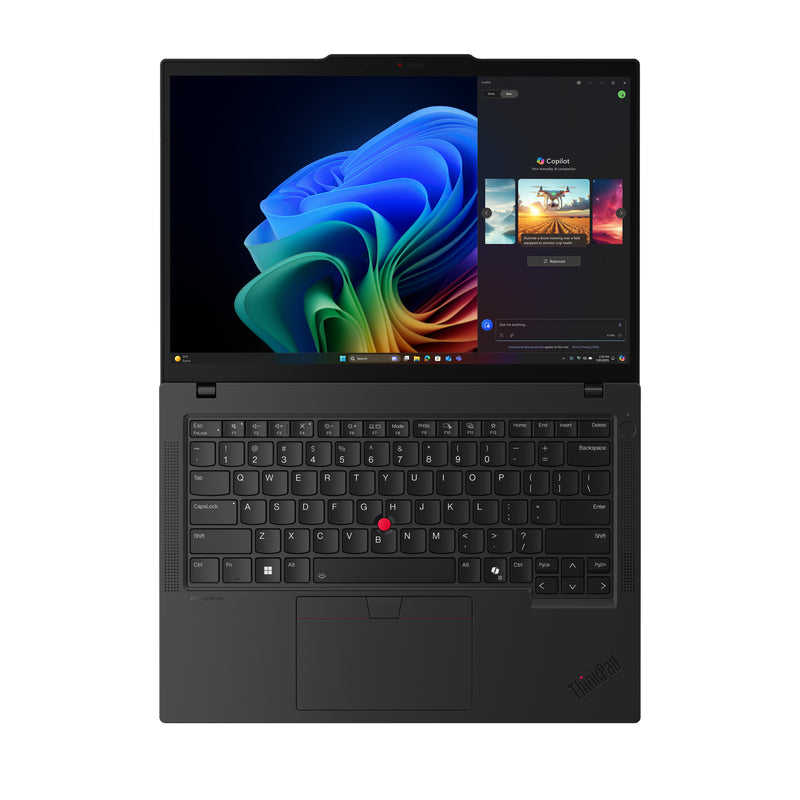 Lenovo ThinkPad T14 Gen 6 (AMD) Copilot+ PC AMD Ryzen AI 7 350 Laptop 35,6 cm (14") WUXGA 64 GB DDR5-SDRAM 1 TB SSD Wi-Fi 7 (802.11be) Windows 11 Pro Deutsch Schwarz