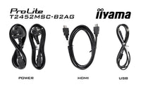 iiyama ProLite T2452MSC-B2AG Computerbildschirm 61 cm (24") 1920 x 1080 Pixel Full HD LED Touchscreen Schwarz