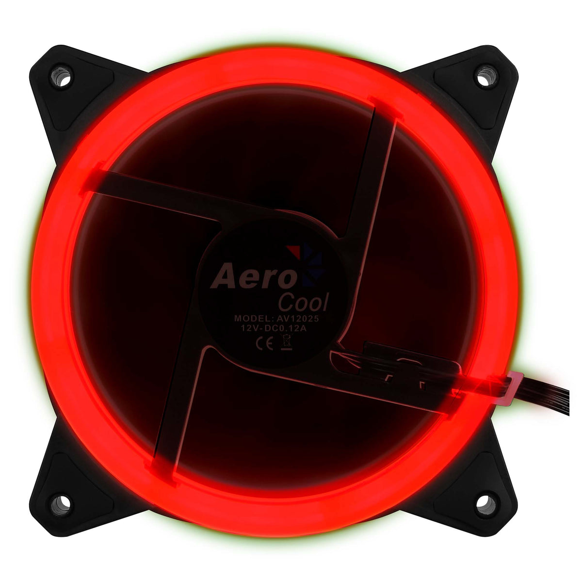 Aerocool Rev RGB Computergehäuse Ventilator 12 cm Schwarz