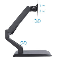 Techly ICA-LCD 35TS Flachbildschirm-Tischhalterung 81,3 cm (32") Tisch/Bank Schwarz