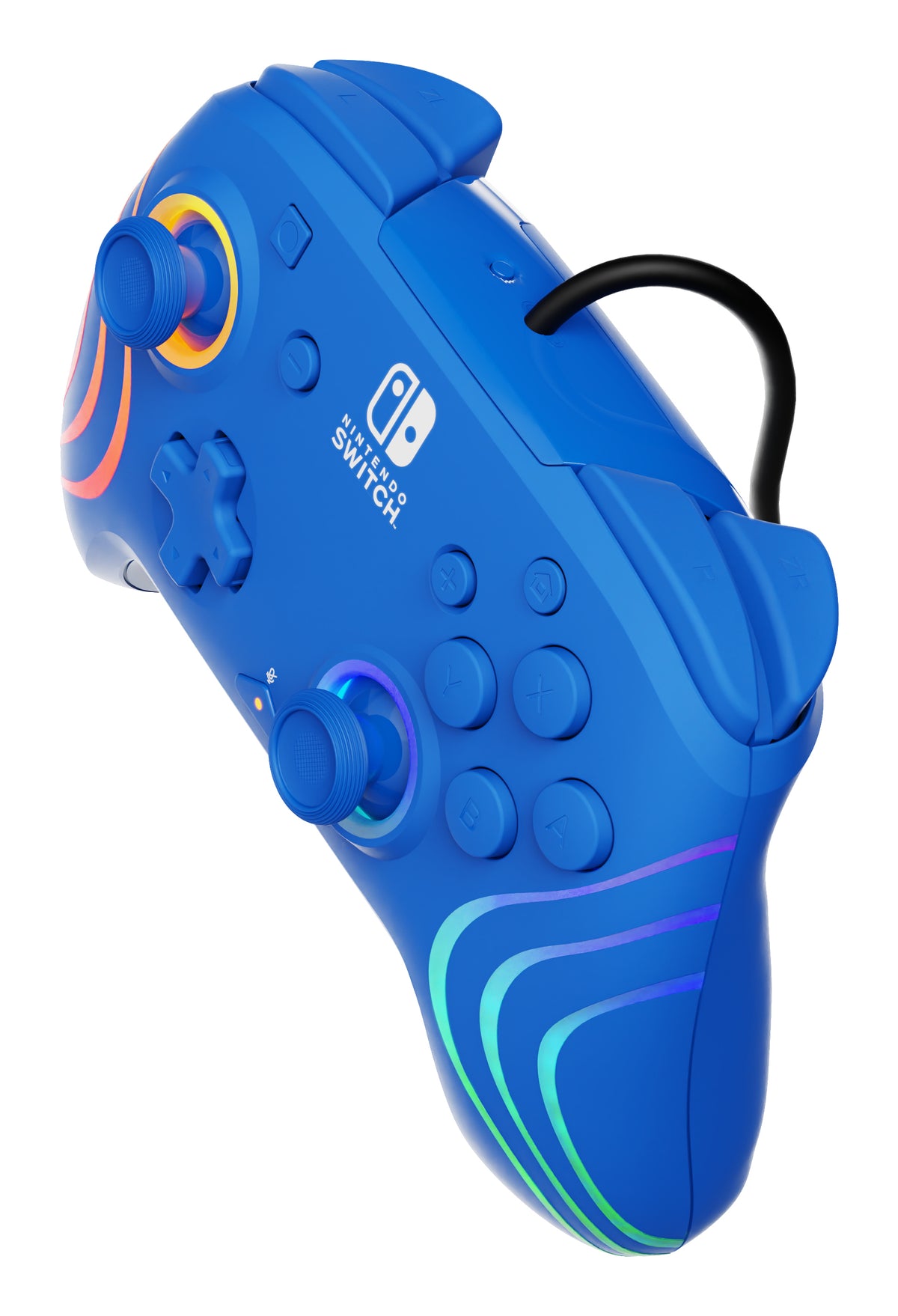 PDP Afterglow Wave Blau USB Gamepad Analog / Digital Nintendo Switch, Nintendo Switch OLED