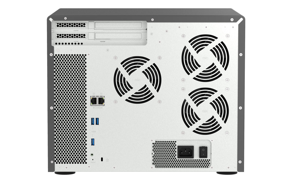 QNAP TS-1655 NAS Tower Intel Atom® C5125 8 GB DDR4 0 TB QNAP Turbo System Schwarz