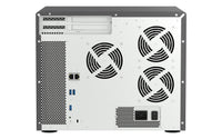 QNAP TS-1655 NAS Tower Intel Atom® C5125 8 GB DDR4 0 TB QNAP Turbo System Schwarz