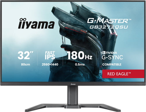 iiyama G-MASTER GB3272QSU-B1 Computerbildschirm 80 cm (31.5") 2560 x 1440 Pixel Quad HD LED Schwarz