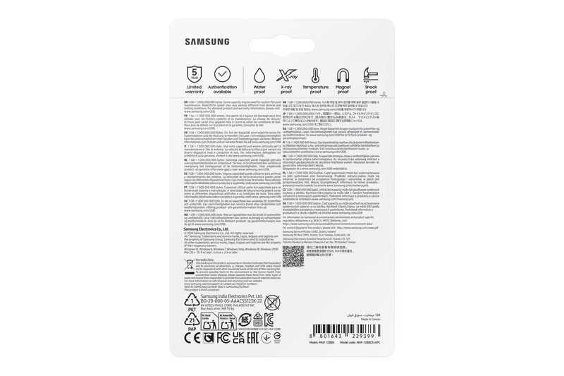 Samsung MUF-128BE USB-Stick 128 GB USB Typ-A 3.2 Gen 1 (3.1 Gen 1) Silber