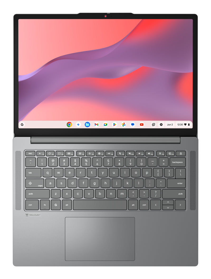 Lenovo Chrome 14M8911 MediaTek Kompanio 540 Chromebook 35,6 cm (14") Touchscreen WUXGA 8 GB LPDDR5x-SDRAM 128 GB UFS Wi-Fi 7 (802.11be) ChromeOS Deutsch Grau