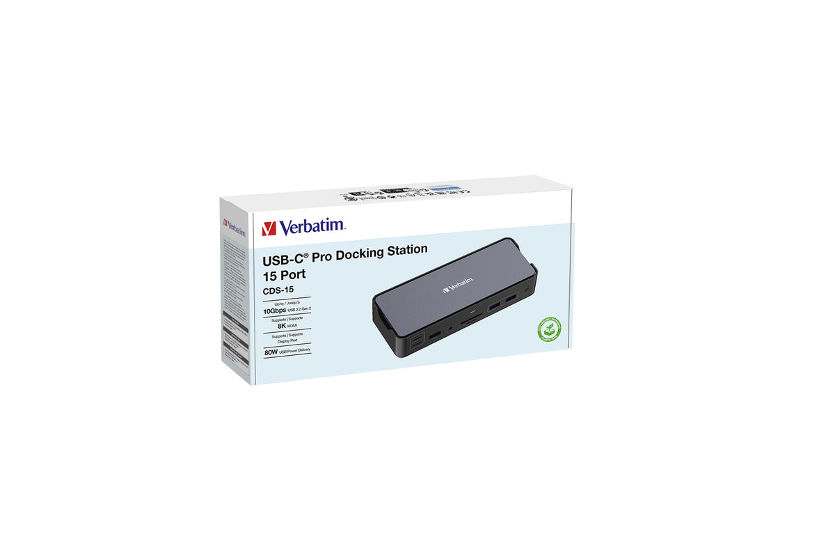 Verbatim CDS-15 Kabelgebunden USB 3.2 Gen 1 (3.1 Gen 1) Type-C Schwarz, Grau